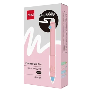 deli EG310-BK Erasable Gel Pen, Black