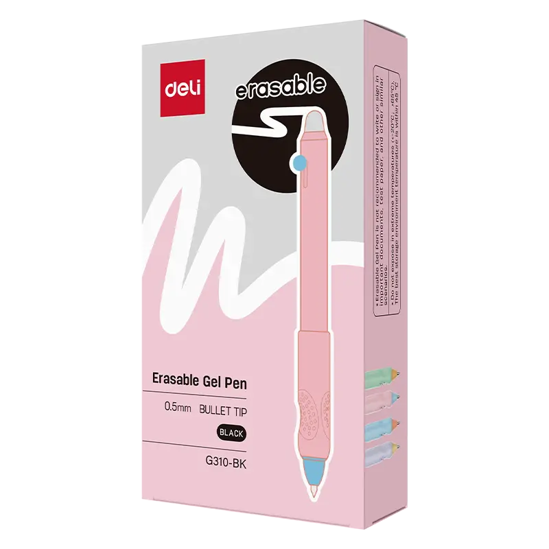 deli EG310-BK Erasable Gel Pen, Black
