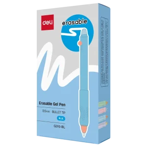 deli EG310-BL Erasable Gel Pen, Blue