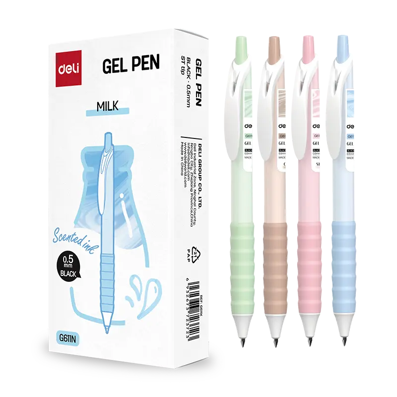 deli EG611N Gel Pen, Black