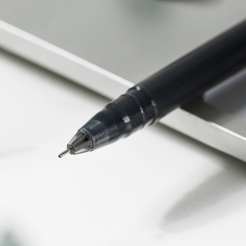 deli EG62-BK Gel Pen, Needle tip:0.5mm, Black - Image 2