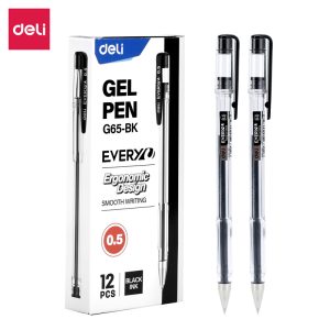 deli EG65-BK Gel Pen, Bullet tip:0.5mm, Black