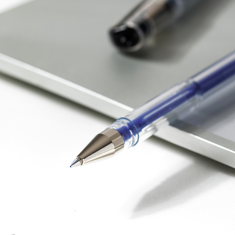 deli EG65-BL Gel Pen, Bullet tip:0.5mm, Blue - Image 2
