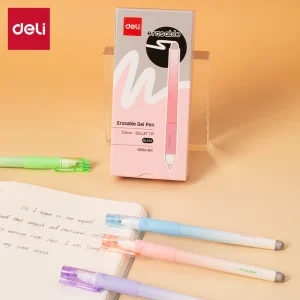 deli EG660-BK Erasable Gel Pen, Black