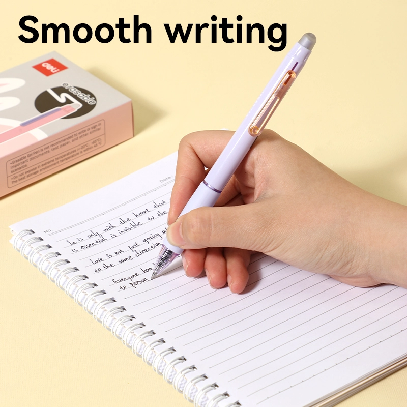 deli EG667-BK Erasable Gel Pen, Black - Image 4