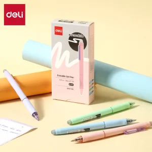 deli EG667-BK Erasable Gel Pen, Black
