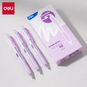 deli EG7-PR Erasable Gel Pen, Purple