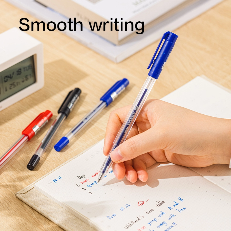 deli EG83-BL Gel Pen, Bullet tip: 0.7mm, Blue - Image 2