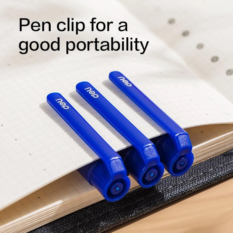 deli EG83-BL Gel Pen, Bullet tip: 0.7mm, Blue - Image 3