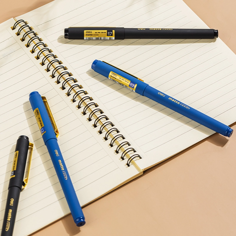 deli EG84-BL Gel Pen, Bullet tip: 0.7mm, Blue - Image 2