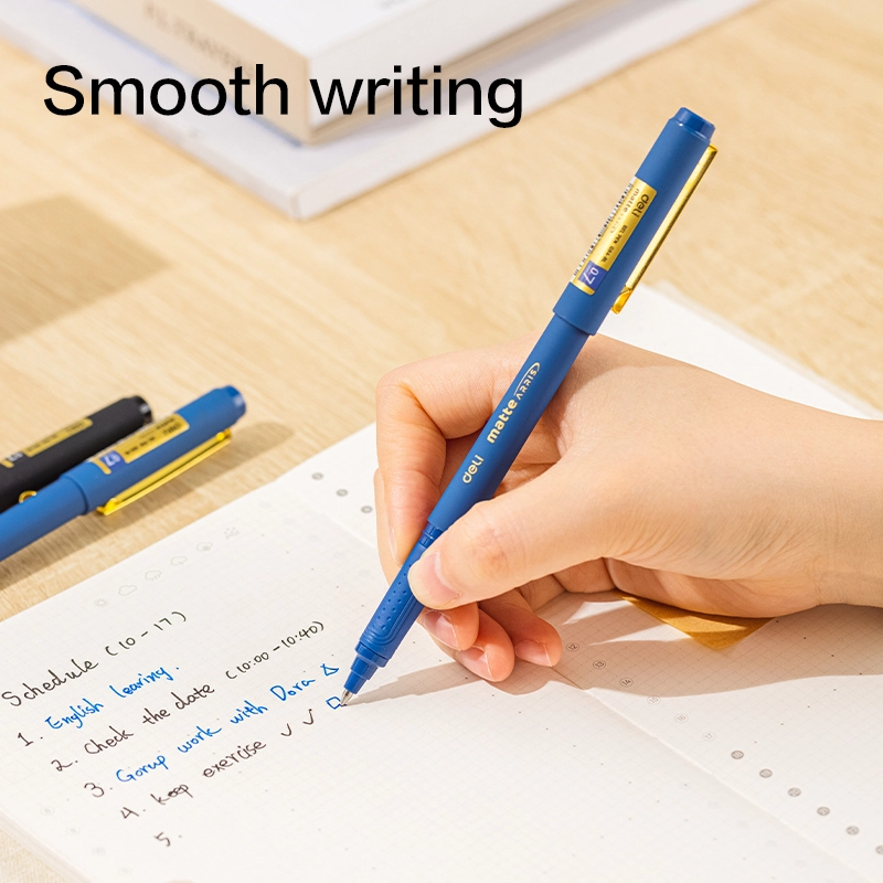 deli EG84-BL Gel Pen, Bullet tip: 0.7mm, Blue - Image 3