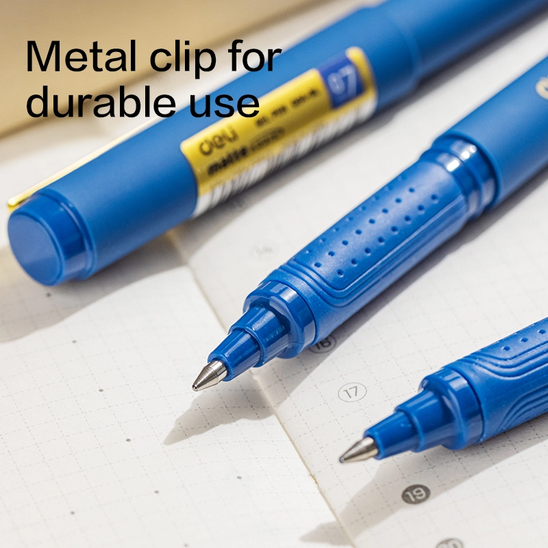deli EG84-BL Gel Pen, Bullet tip: 0.7mm, Blue - Image 5