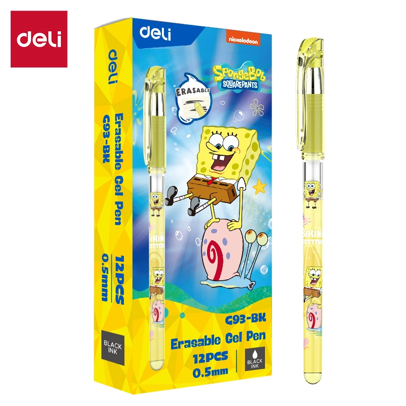 deli EG93-BK Erasable Gel Pen, Bullet tip: 0.5mm, Black - Image 2