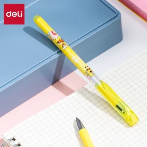 deli EG93-BK Erasable Gel Pen, Bullet tip: 0.5mm, Black