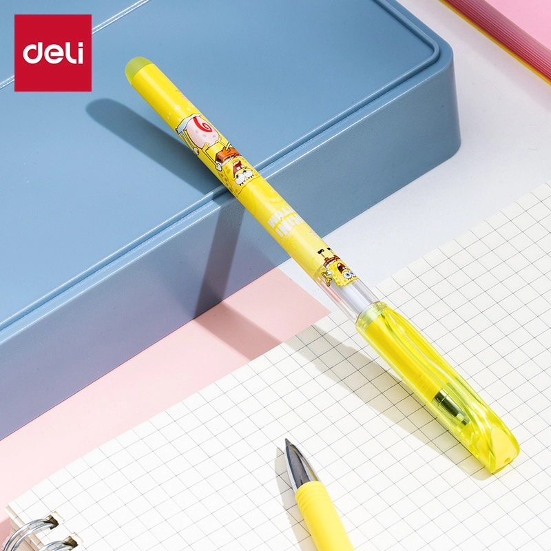deli EG93-BK Erasable Gel Pen, Bullet tip: 0.5mm, Black