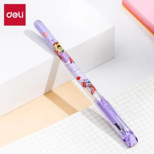 deli EG93-PR Erasable Gel Pen, Bullet tip: 0.5mm, Purple