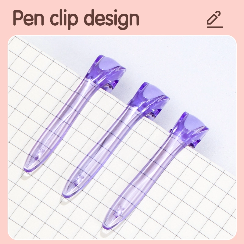 deli EG93-PR Erasable Gel Pen, Bullet tip: 0.5mm, Purple - Image 5