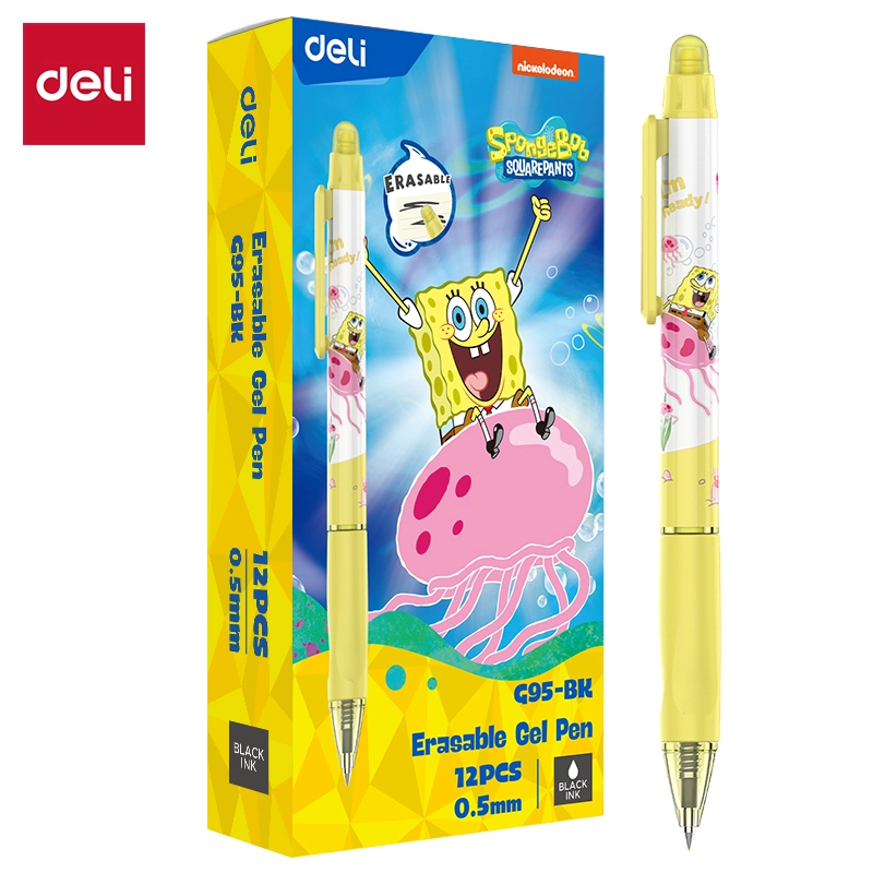deli EG95-BK Erasable Gel Pen, Bullet tip: 0.5mm, Black - Image 2