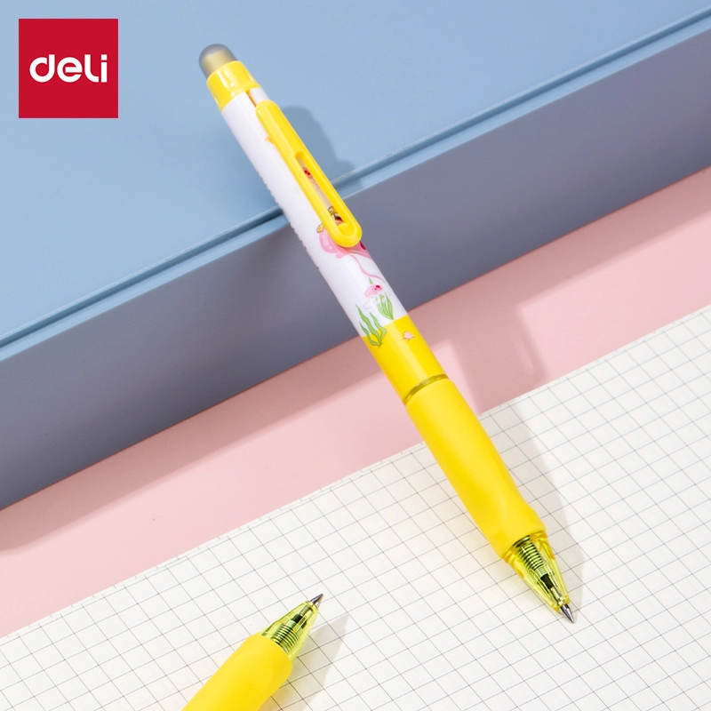 deli EG95-BK Erasable Gel Pen, Bullet tip: 0.5mm, Black