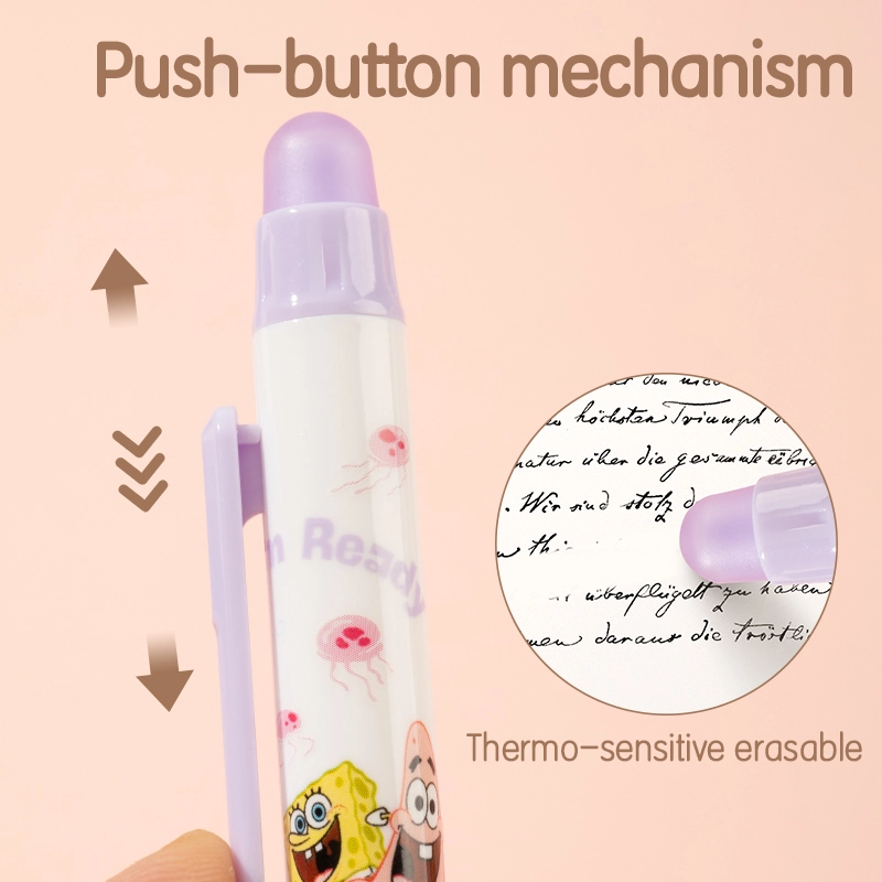 deli EG95-PR Erasable Gel Pen, Bullet tip: 0.5mm, Purple - Image 3