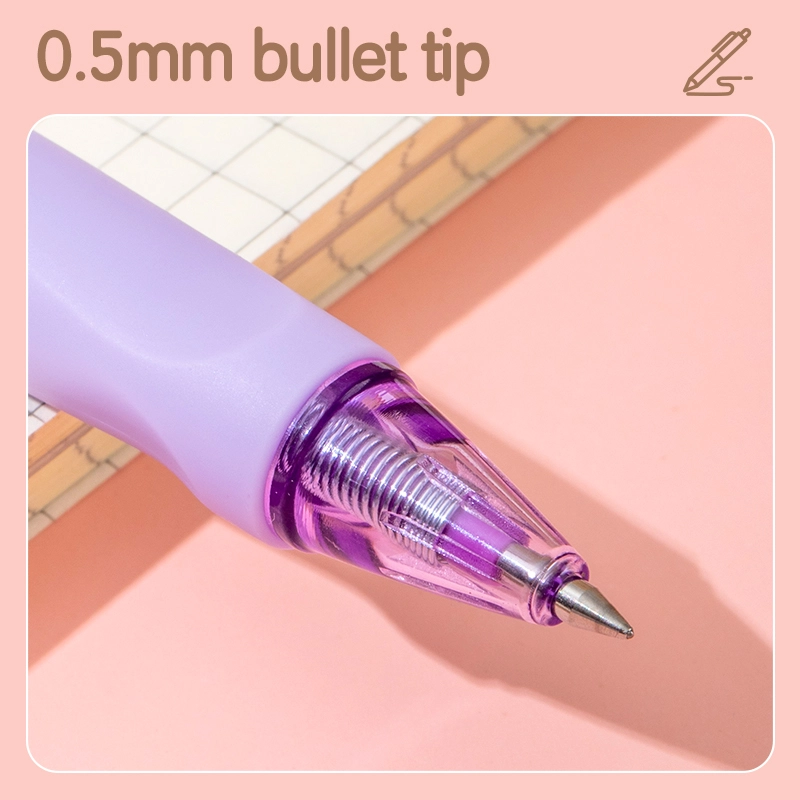 deli EG95-PR Erasable Gel Pen, Bullet tip: 0.5mm, Purple - Image 4