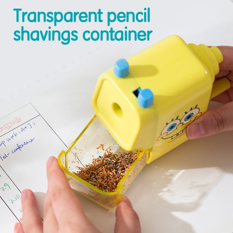 deli EH511 Rotary Sharpener, For graphite pencil φ6.9mm~12mm, Pink, Yellow - Image 5