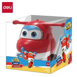 deli EH517 Super Wings Rotary Sharpener-JETT, φ6.9-8mm, Red