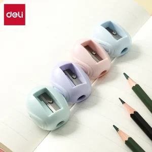 deli EH550 Pencil Sharpener, One hole-for Standard pencil φ 8 mm, Assorted Colors