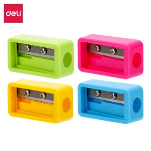 deli EH556 School Pencil Sharpener, 37*19*13mm, Assorted Colors