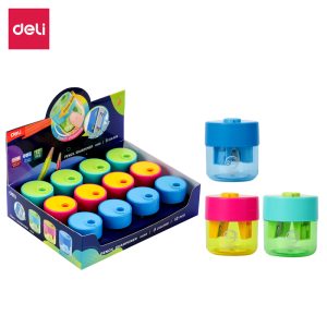 deli EH558 School Pencil Sharpener, 48*48*55.3mm, Assorted Colors