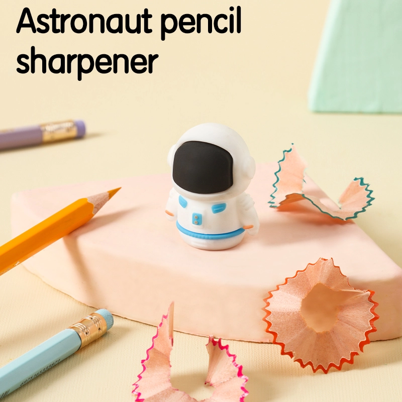 deli EH571 Astronaut Pencil Sharpener, φ6.9-8mm, White - Image 5
