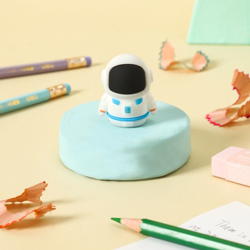 deli EH571 Astronaut Pencil Sharpener, φ6.9-8mm, White - Image 4