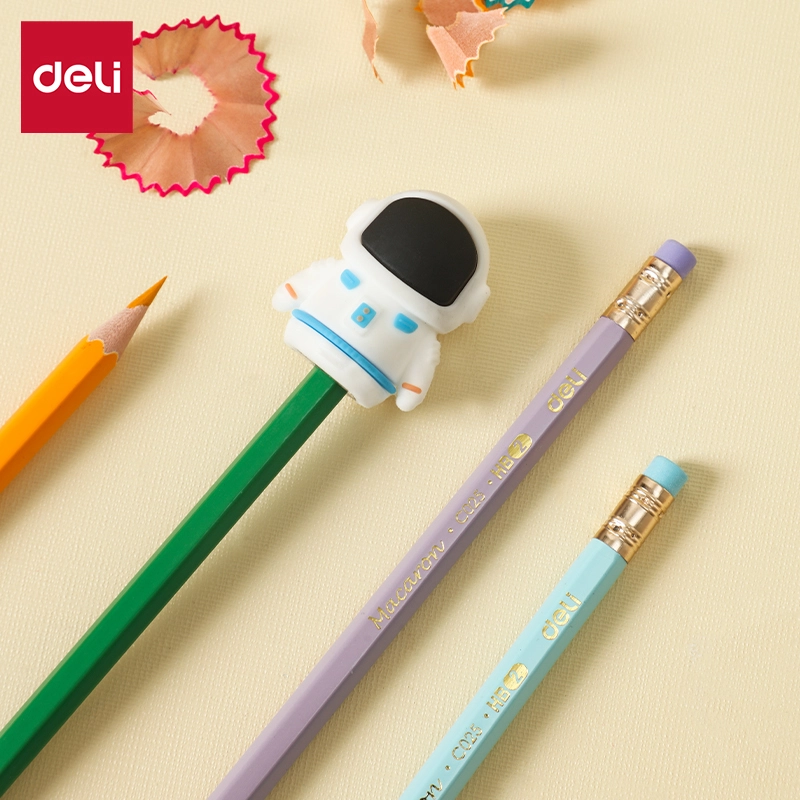 deli EH571 Astronaut Pencil Sharpener, φ6.9-8mm, White