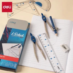 deli EH619 Drafting Set, 10pcs；Ø up to 270 mm, Blue