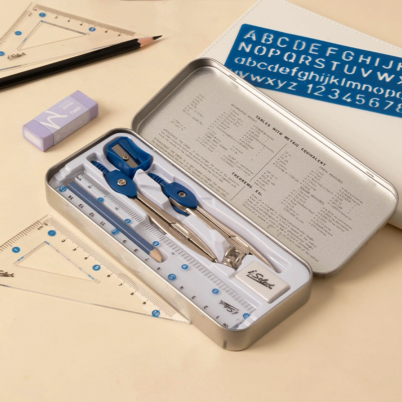 deli EH619 Drafting Set, 10pcs;Ø up to 270 mm, Blue - Image 5