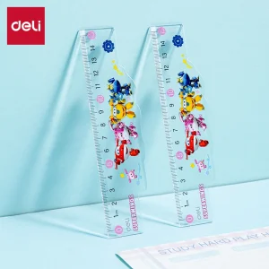 deli EH658 Ruler, 15cm, Yellow, Pink