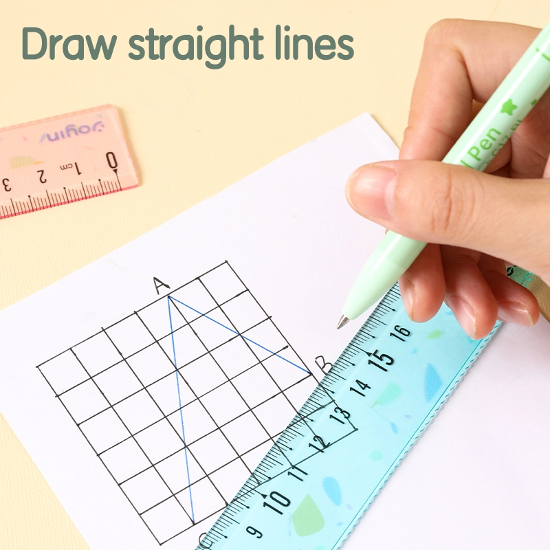 deli EH659 Ruler, 20cm, Blue, Pink - Image 3
