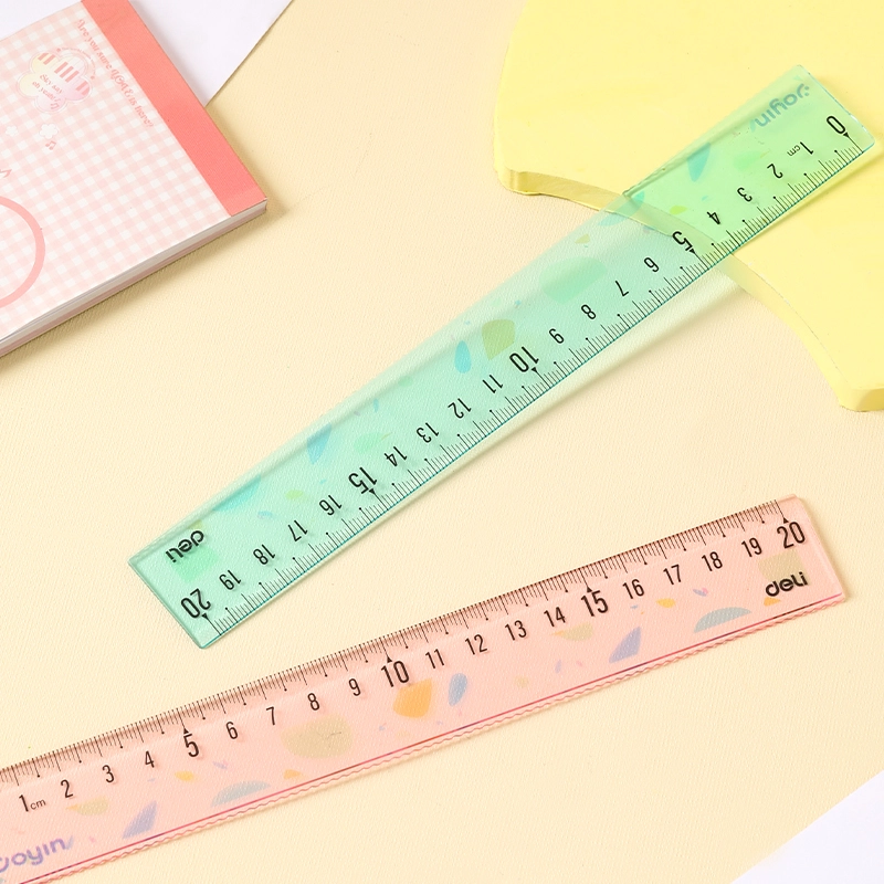 deli EH659 Ruler, 20cm, Blue, Pink - Image 6