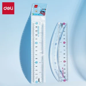 deli EH661 Ruler, Pink, Blue