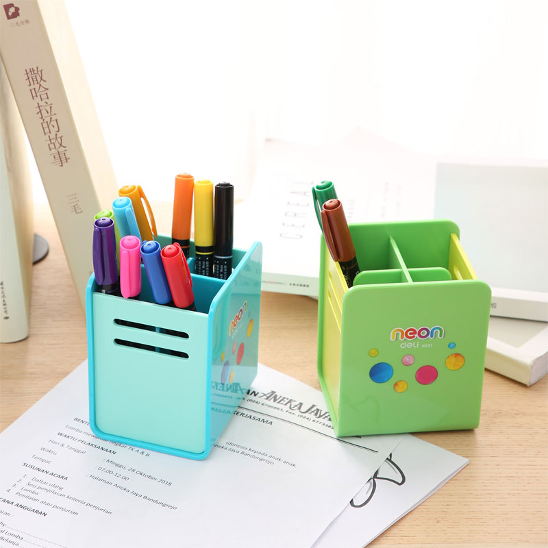 deli EH85104 Pen Holder, 80x85x105mm, Assorted Colors - Image 15