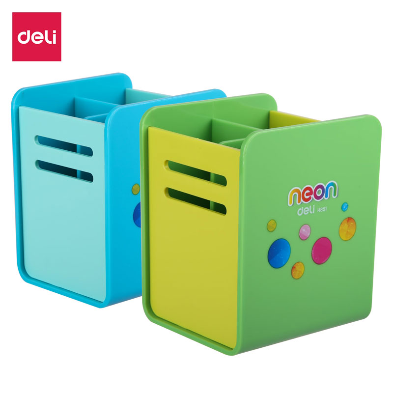 deli EH85104 Pen Holder, 80x85x105mm, Assorted Colors - Image 16