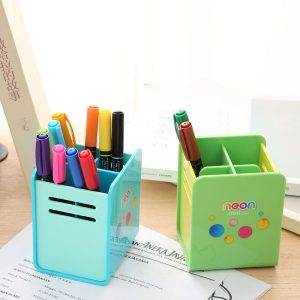 deli EH85104 Pen Holder, 80x85x105mm, Assorted Colors