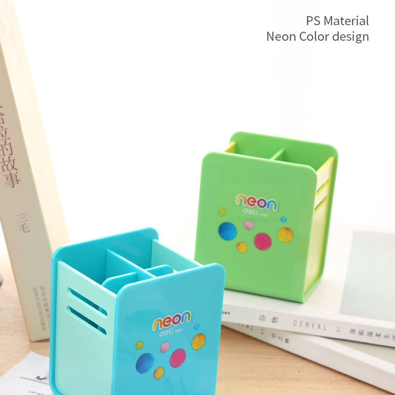 deli EH85104 Pen Holder, 80x85x105mm, Assorted Colors - Image 6