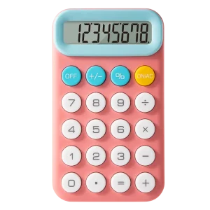 deli EM12 Portable Calculator, Pink