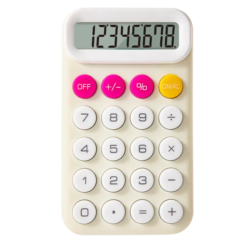 deli EM12 Portable Calculator, Yellow