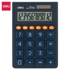 deli EM130 Portable Calculator, 70.2*8.5*112.2mm, Blue