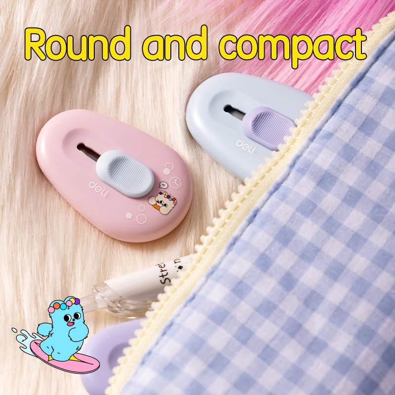 deli EM155 Mini Cutter, Purple, Pink, Blue - Image 7