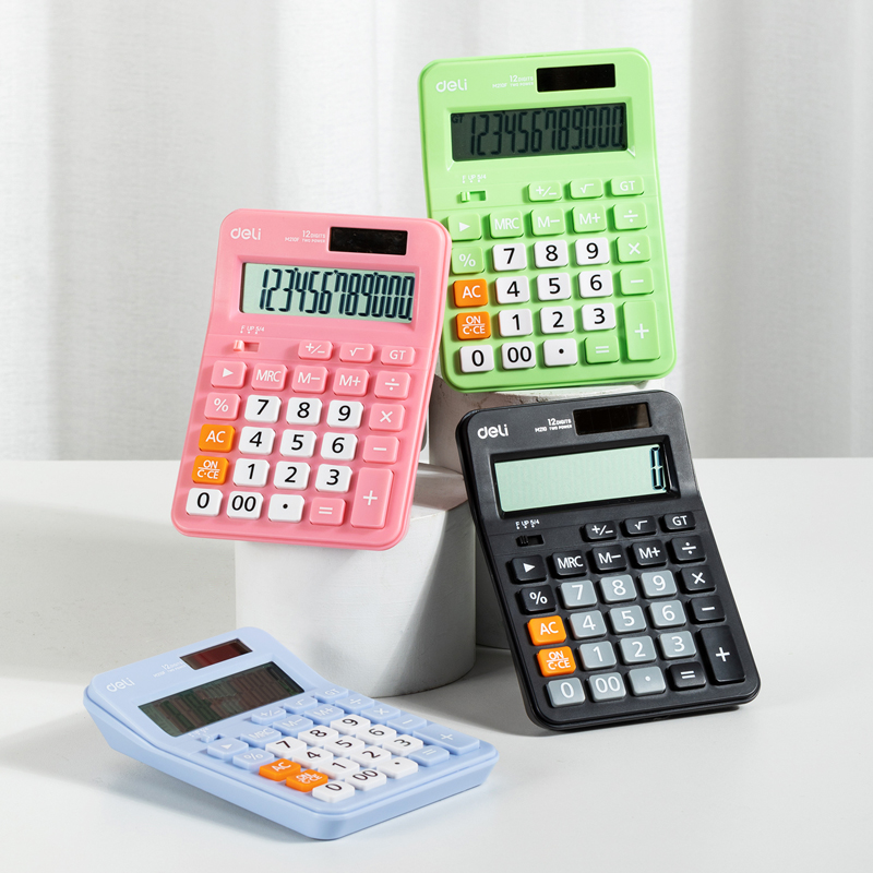 deli EM210 Calculator, 108.7*152.1*29.8mm, Black - Image 2