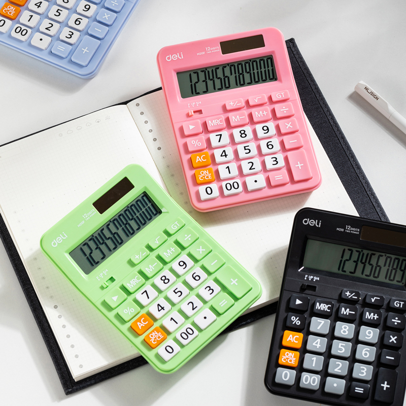 deli EM210 Calculator, 108.7*152.1*29.8mm, Black - Image 5