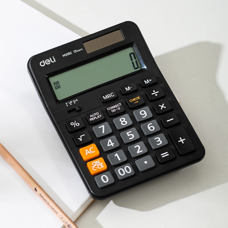 deli EM210C Calculator, 12 digits, Black - Image 5